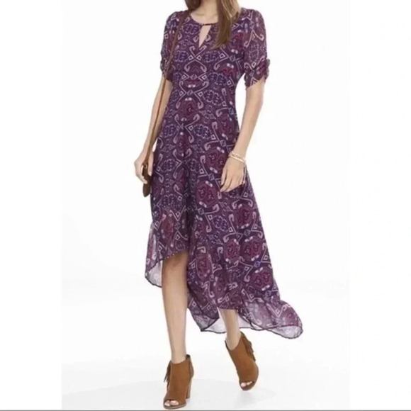 Express tapestry hi low long dress XS - Picture 1 of 11
